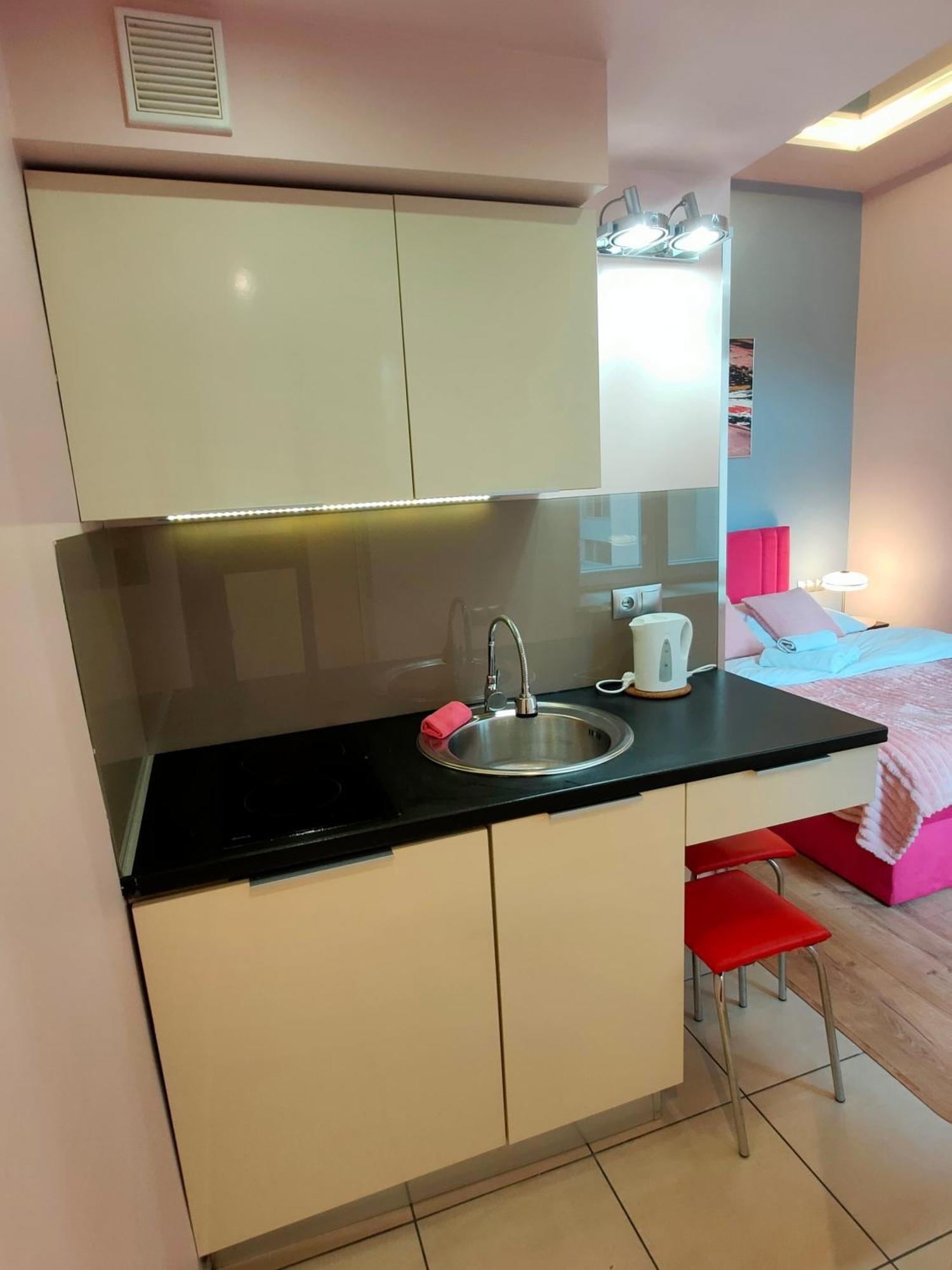 Mirror Pink Studio Apartment Krakow Bagian luar foto